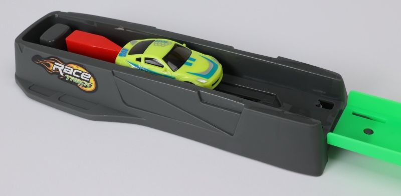 Speelset Autobaan Met Lanceerder En 4 Auto's