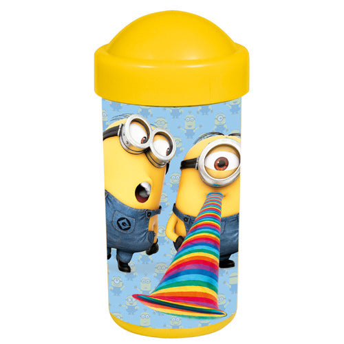 Minions Beker Met Deksel Default Title Schoollunch Joy&Bloom