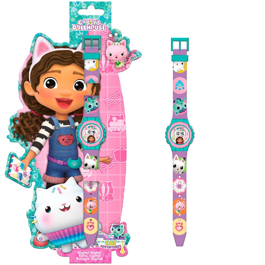 Gabby's Dollhouse Gabby'S Dollhouse Digitaal Horloge
