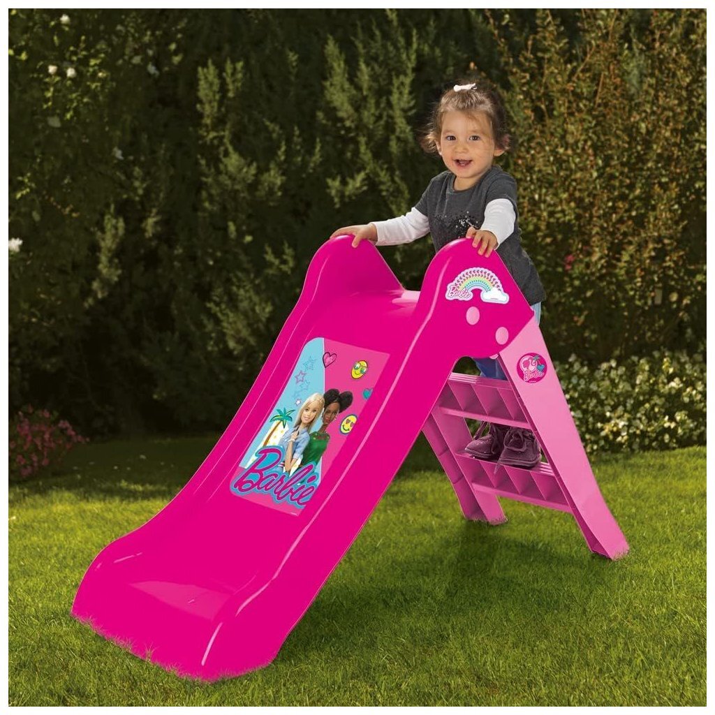 Dolu Barbie Glijbaan 70X111X47 Cm Roze Glijbanen Joy&Bloom