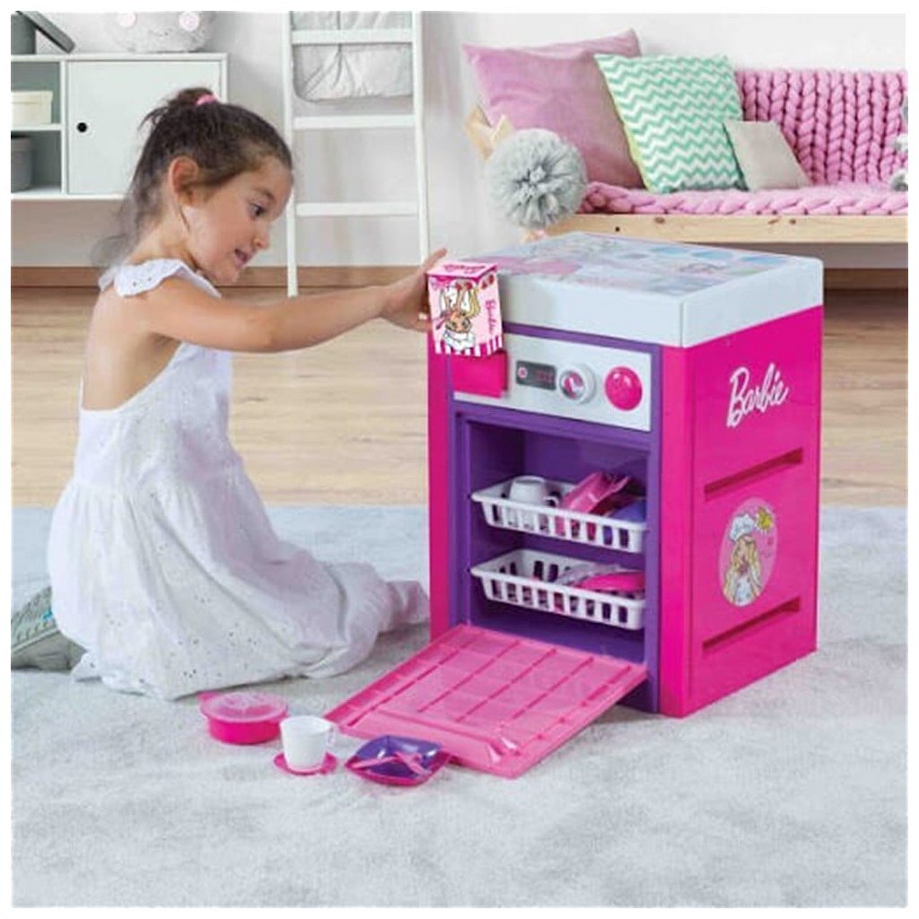 Dolu Barbie Vaatwasser + Geluid Roze Huishouden & Keuken Joy&Bloom