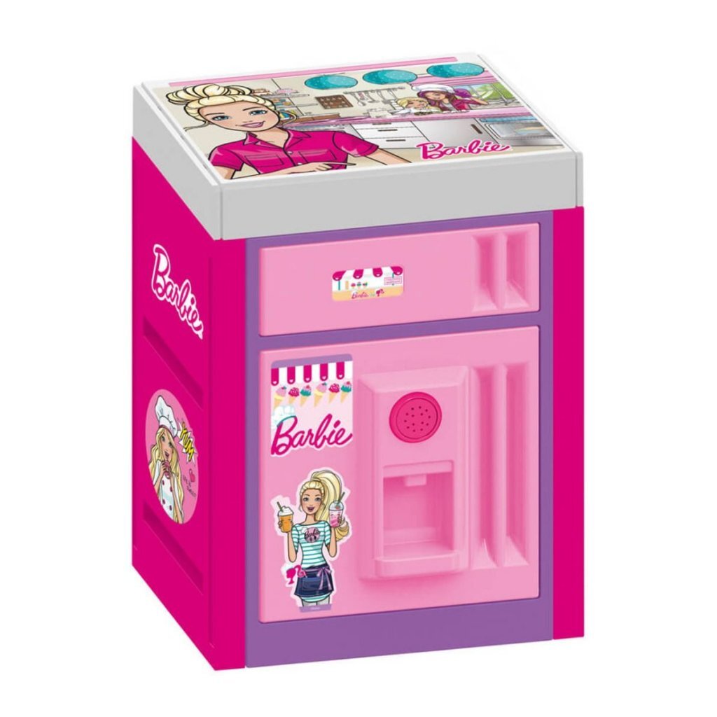 Dolu Barbie Koelkast + Geluid Roze/Paars Default Title Huishouden & Keuken Joy&Bloom