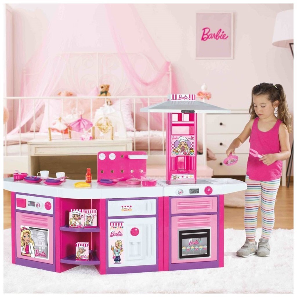 Dolu Barbie Speelkeuken + Geluid Roze Keukens Joy&Bloom