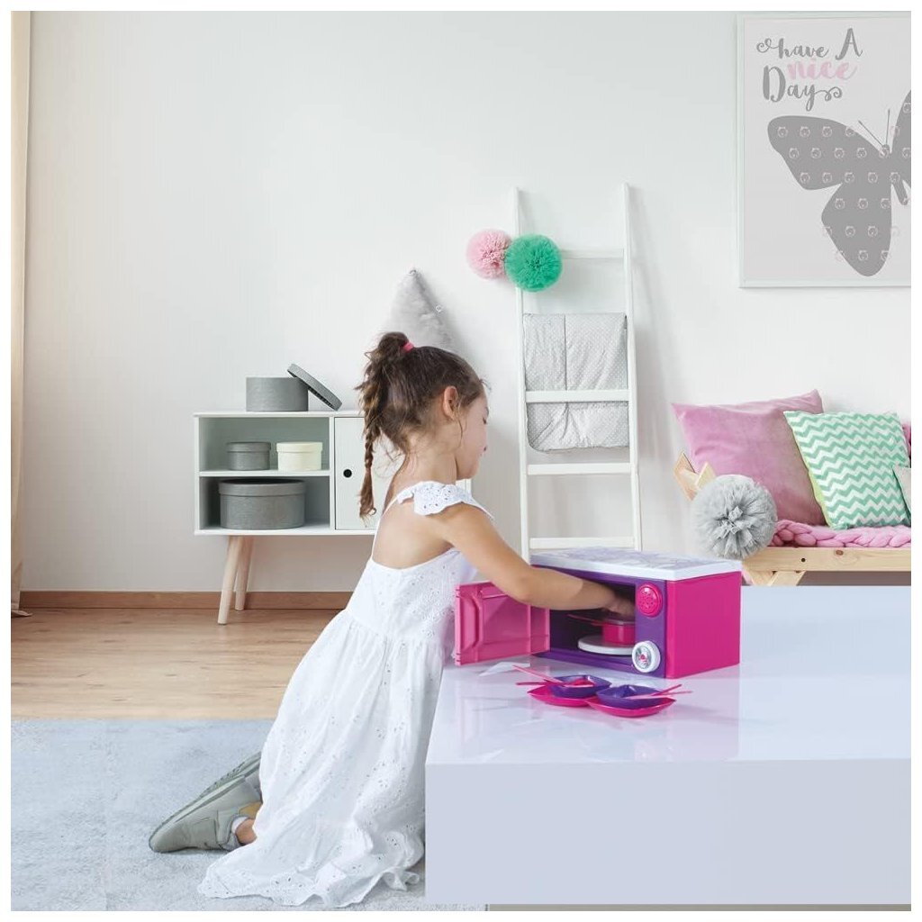 Dolu Barbie Magnetron + Geluid Roze/Paars Huishouden & Keuken Joy&Bloom