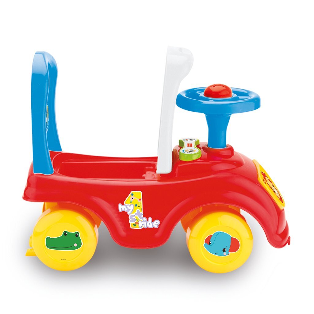 Fisher Price Loopauto + Toeter Rood/Blauw/Geel Loopauto's Joy&Bloom