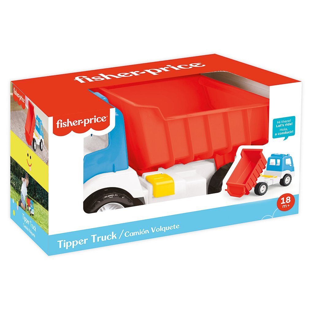 Dolu Fisher Price Kiepwagen Wit/Blauw/Rood Auto's & Voertuigen Joy&Bloom