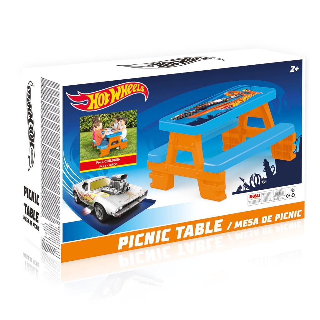Dolu Hot Wheels Picknicktafel Blauw/Oranje Picknicktafels Joy&Bloom