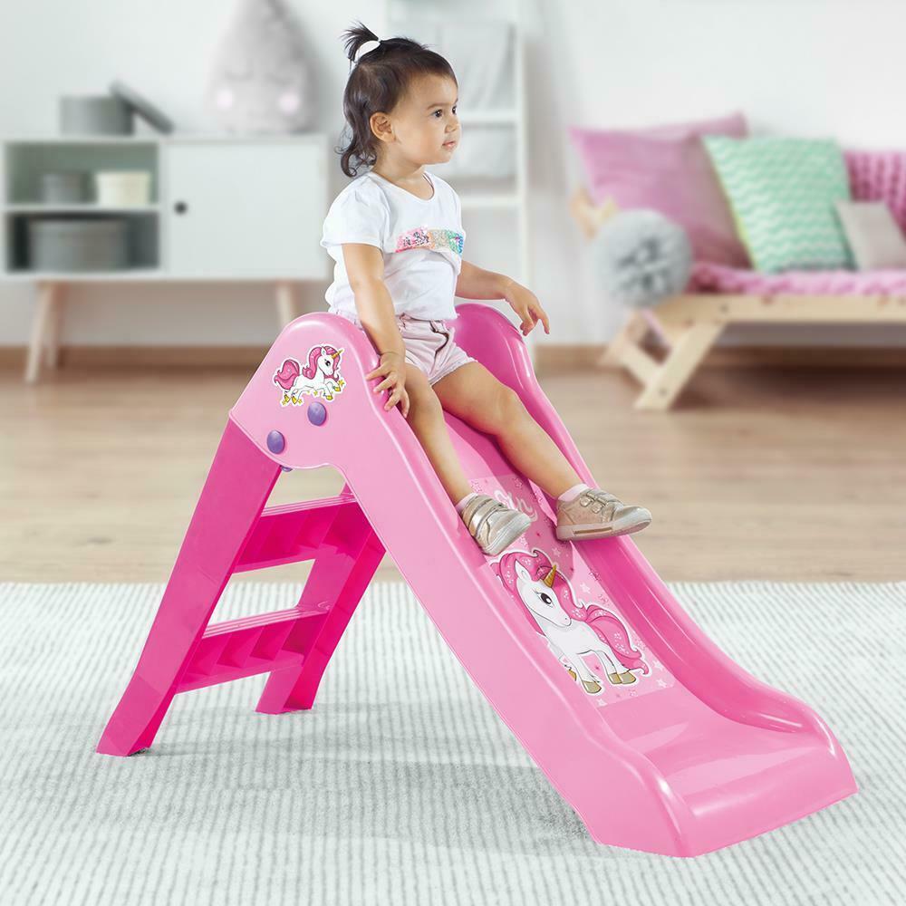 Dolu Glijbaan 70X111X47Cm Unicorn Roze Glijbanen Joy&Bloom