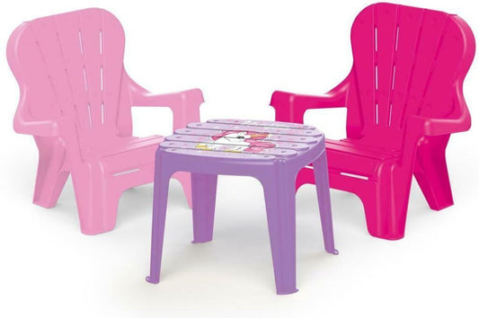 Dolu Unicorn Roze Tafel Met Stoeltjes Default Title Tafel en Stoel Sets Joy&Bloom