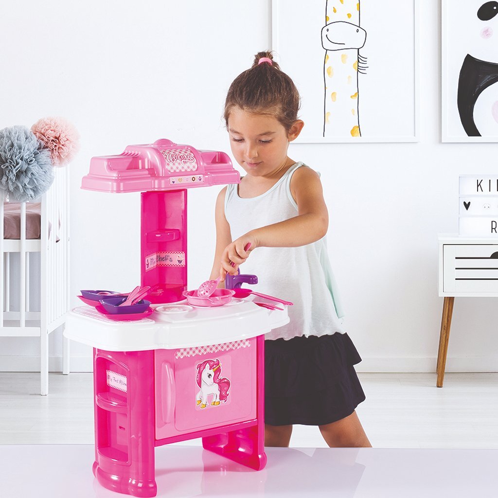 Dolu Mijn Eerste Eenhoorn Keuken Speelset Roze Keukens Joy&Bloom