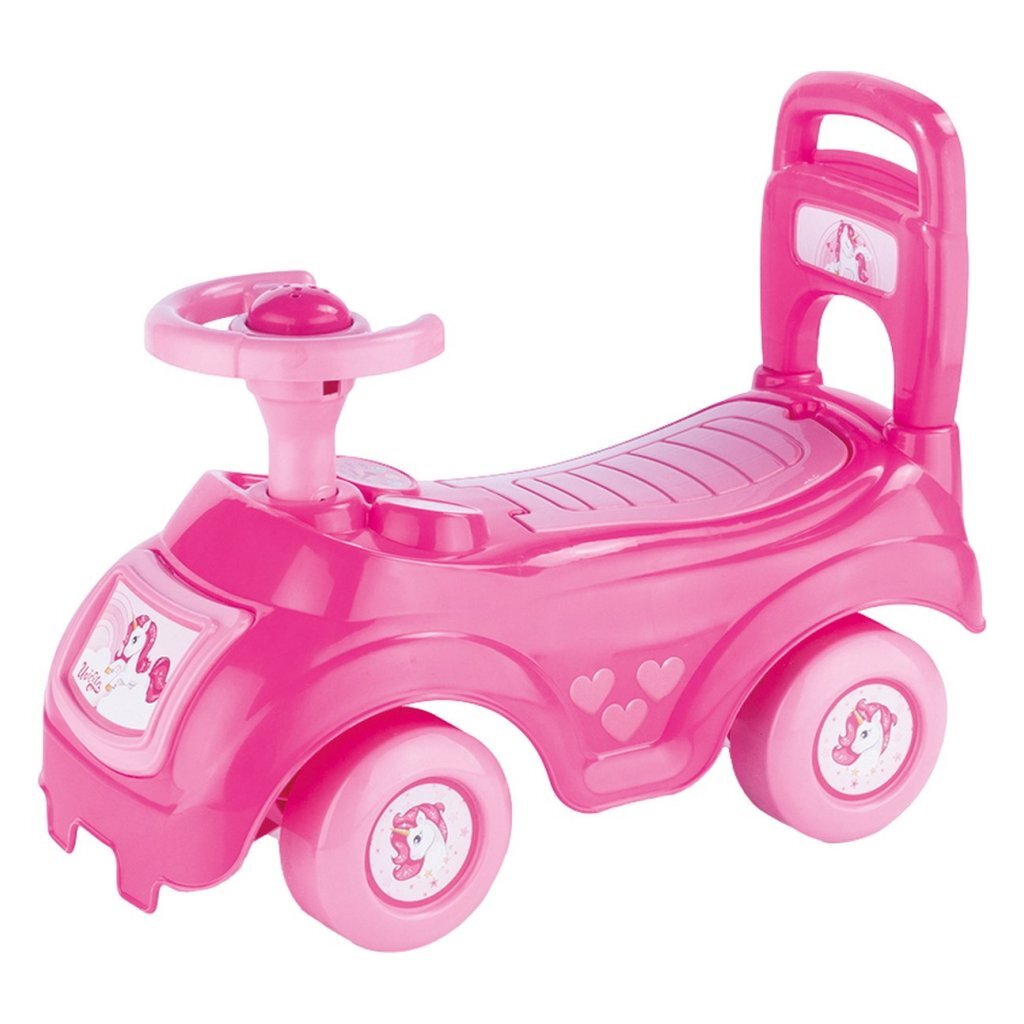 Dolu Eenhoorn Loopauto + Toeter 49X20X37 Cm Roze Default Title Loopfietsen/Loopmotoren Joy&Bloom