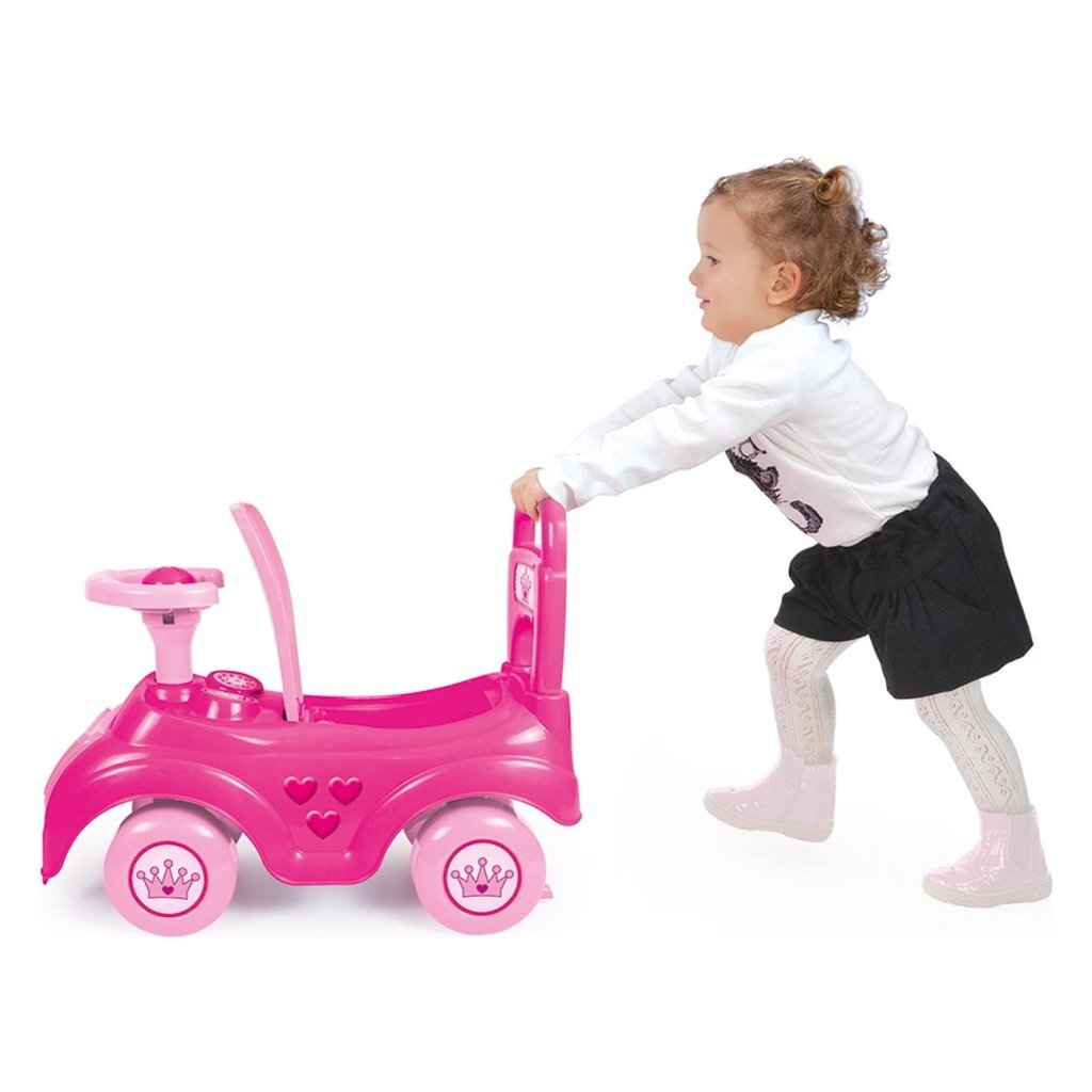 Dolu Eenhoorn Loopauto + Toeter 49X20X37 Cm Roze Loopfietsen/Loopmotoren Joy&Bloom
