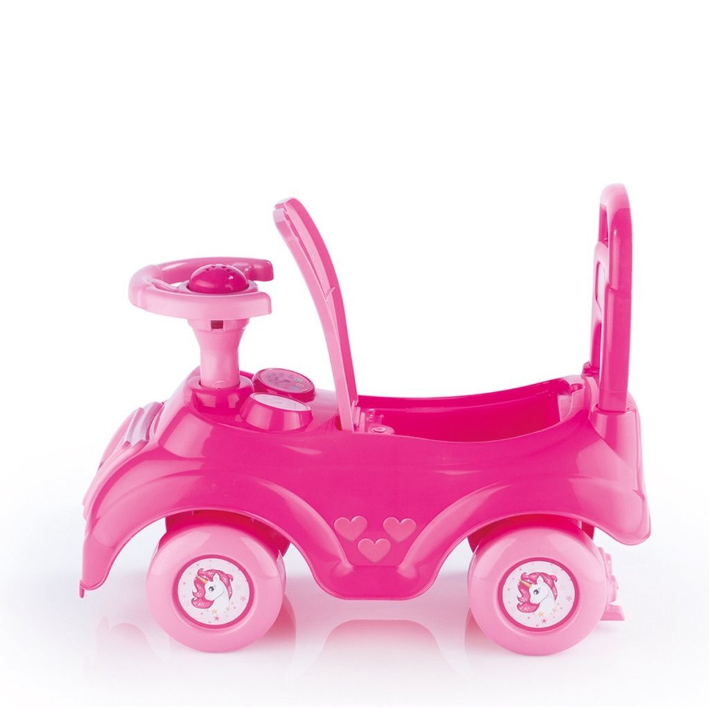 Dolu Eenhoorn Loopauto + Toeter 49X20X37 Cm Roze Loopfietsen/Loopmotoren Joy&Bloom