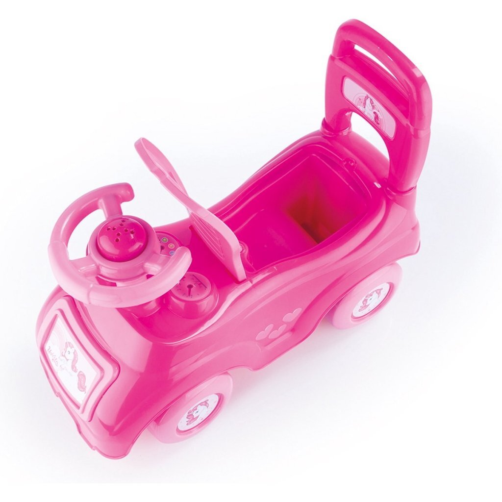 Dolu Eenhoorn Loopauto + Toeter 49X20X37 Cm Roze Loopfietsen/Loopmotoren Joy&Bloom