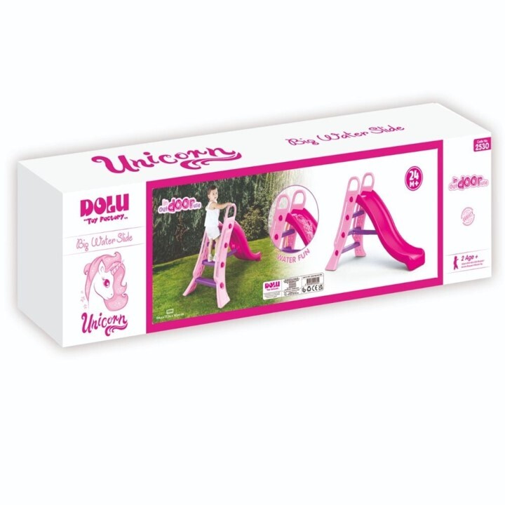 Dolu Big Waterglijbaan 104X165X77Cm Roze Glijbanen Joy&Bloom