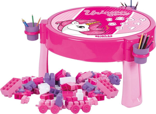 Dolu Unicorn Activiteiten Tafel Inclusief 100 Blokken Default Title Activiteitentafels Joy&Bloom