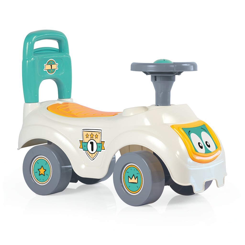 Dolu Loopauto Met Toeter Wit/Groen/Geel 47X37X20.5Cm Loopauto's Joy&Bloom