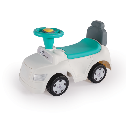 Dolu Step Car 2In1 Loopauto &Amp; Loopwagen Wit/Blauw Default Title Loopauto's Joy&Bloom