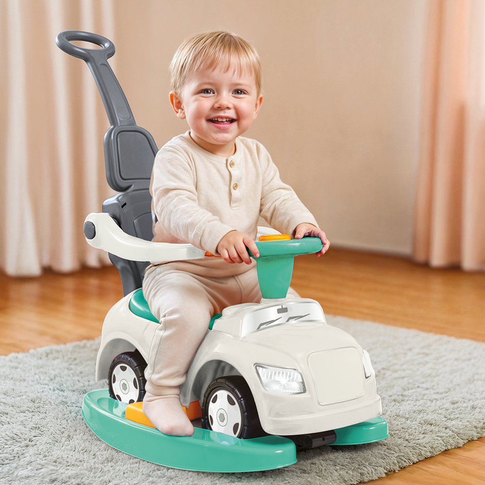 Dolu Step Car 4In1 Meegroei Loopauto Met Schommelstoel Loopauto's Joy&Bloom