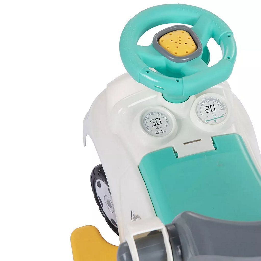 Dolu 3In1 Loopauto Met Handgreep + Toeter Wit/Blauw/Grijs/Geel Loopauto's Joy&Bloom