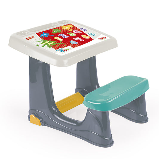 Dolu 2663 Bureau Voor Kinderen 50X77X57 Grijs/Blauw/Wit Default Title Stoelen met Schrijfblad Joy&Bloom