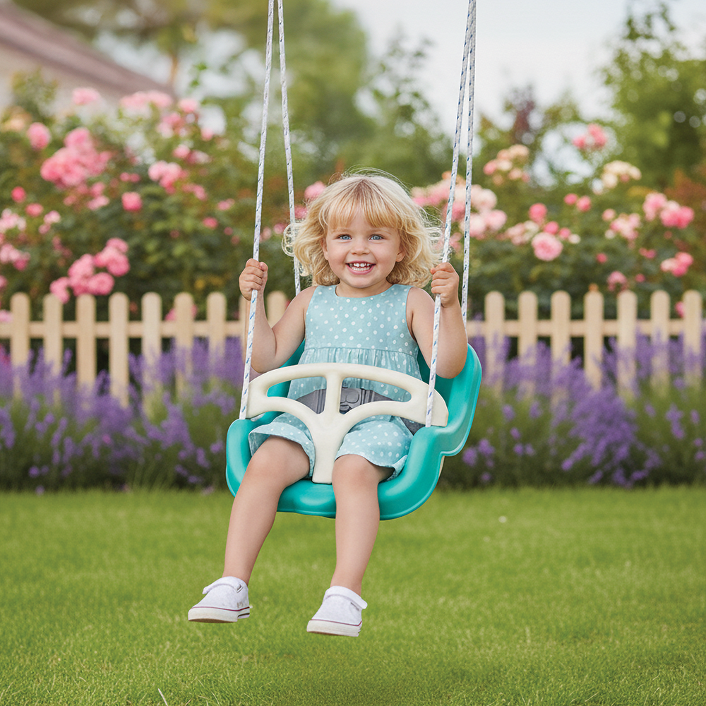 Dolu Schommelstoel Blauw/Wit Schommels Joy&Bloom