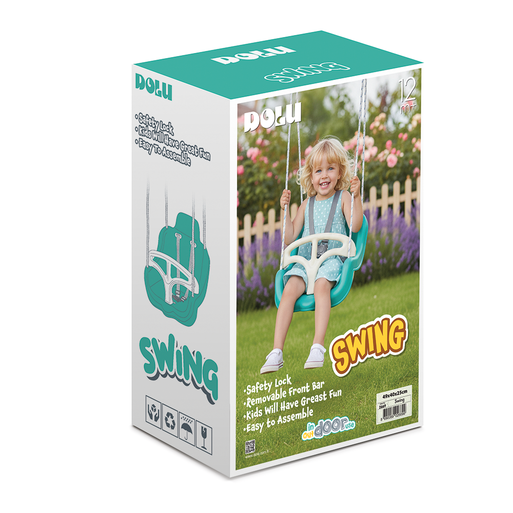 Dolu Schommelstoel Blauw/Wit Schommels Joy&Bloom