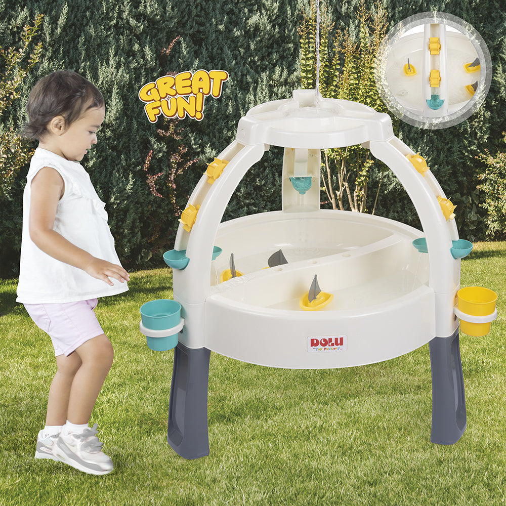 Dolu 2674 Fountain Zand/Wtertafel Met Accesoires Wit/Grijs Watertafels/Zandtafels Joy&Bloom