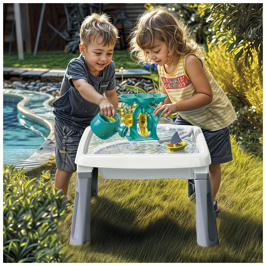 Dolu Zand-Watertafel + Accessoires Wit/Grijs Watertafels/Zandtafels Joy&Bloom
