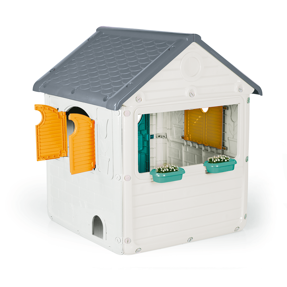 Dolu Speelhuis Wit/Grijs/Blauw 122.5X110X104Cm Speelhuizen Joy&Bloom