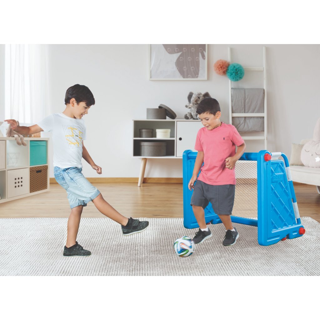Dolu Voetbal Goal 100X75X55 Cm Blauw Voetbaldoelen Joy&Bloom