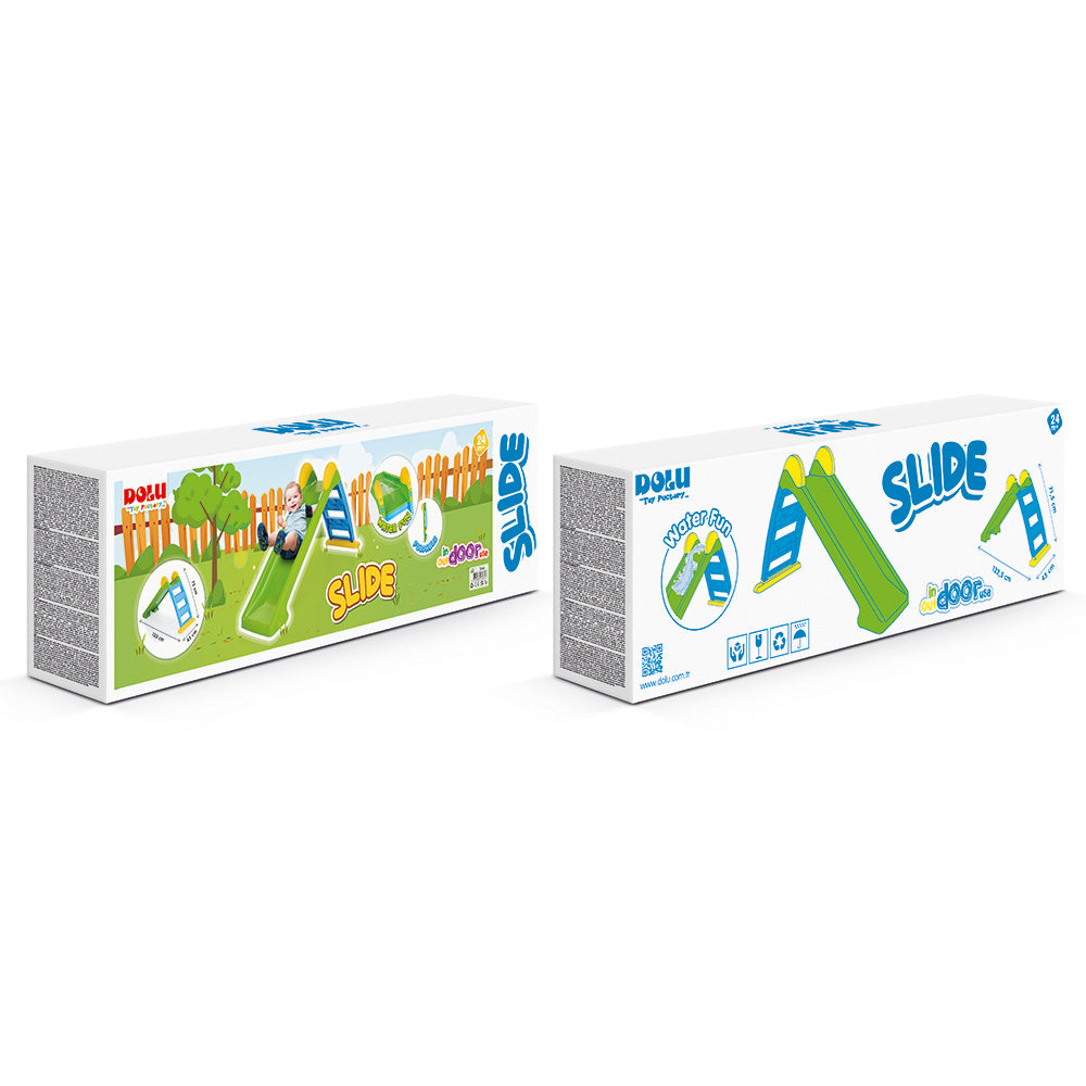 Dolu Waterglijbaan 72X133X45 Cm Groen/Blauw/Geel Glijbanen Joy&Bloom