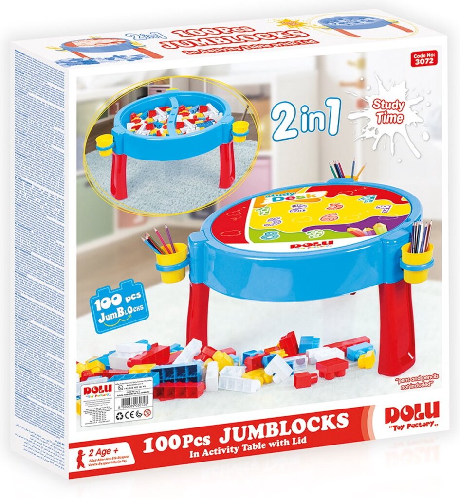 Dolu Activiteiten Tafel Inclusief 100 Blokken Activiteitentafels Joy&Bloom