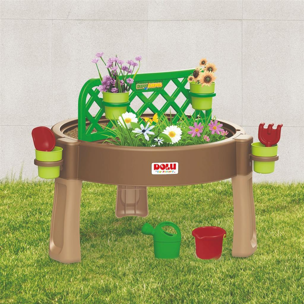 Dolu 4-In1 Tuin/Water/Speeltafel 98X98X65Cm Watertafels/Zandtafels Joy&Bloom