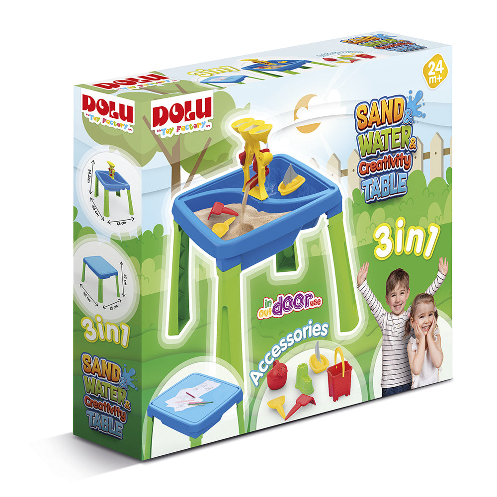 Dolu Zand-Watertafel + Accessoires Blauw/Groen Watertafels/Zandtafels Joy&Bloom
