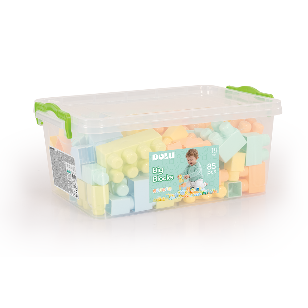 Dolu Grote Bouwblokken In Opbergbox 85 Stuks Bouwen Joy&Bloom