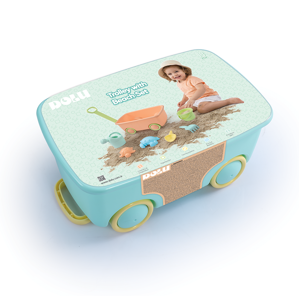 Dolu Strand Speelset Met Karretje Strandsets/Emmersets Joy&Bloom