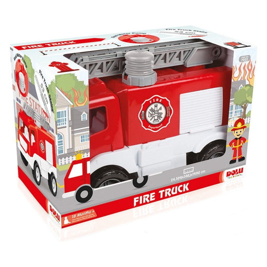 Dolu Brandweerwagen Rood/Wit Default Title Brandweer Speelgoed Joy&Bloom