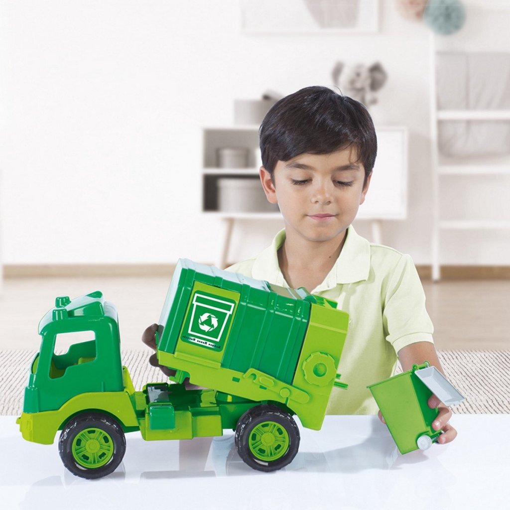 Dolu Vuilniswagen 43 Cm Groen Vuilniswagens Joy&Bloom