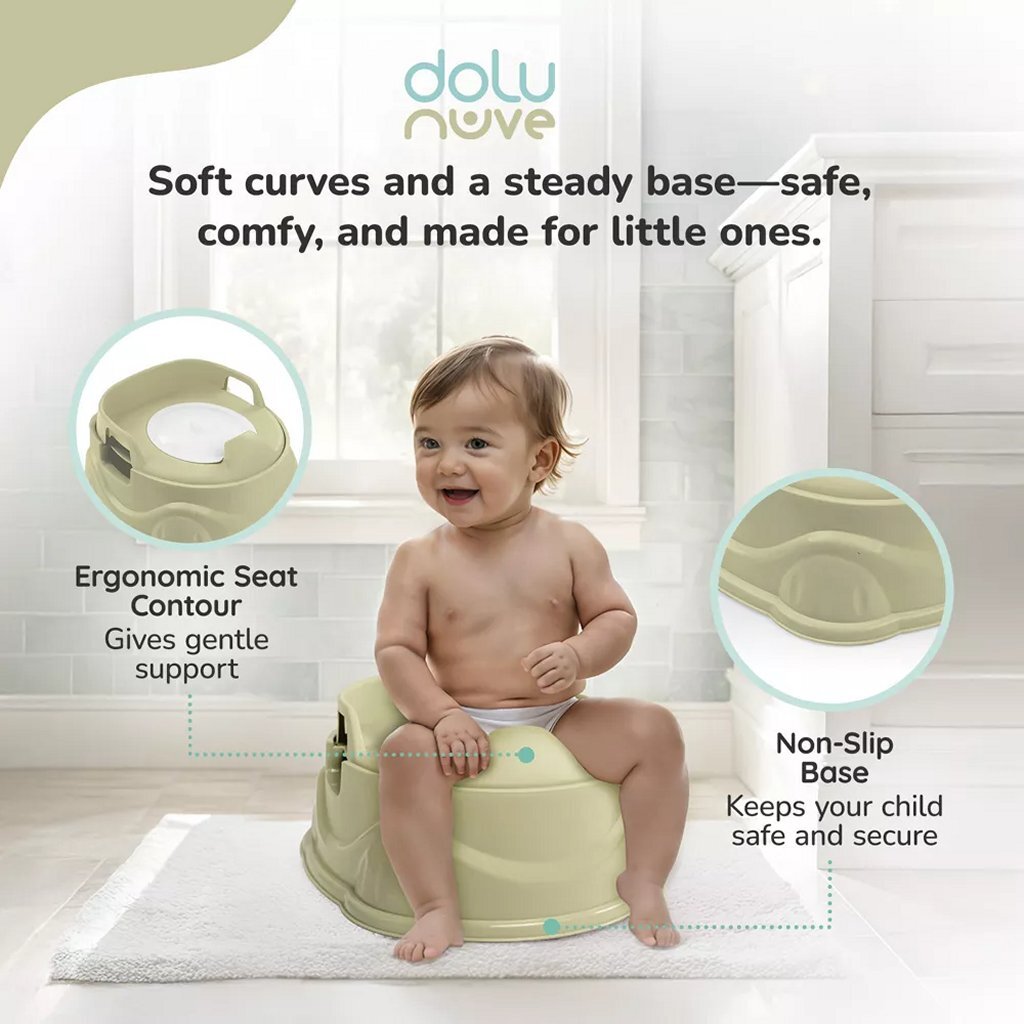 Dolu 3In1 Plaspotje Pastelgroen Toiletpotjes Joy&Bloom