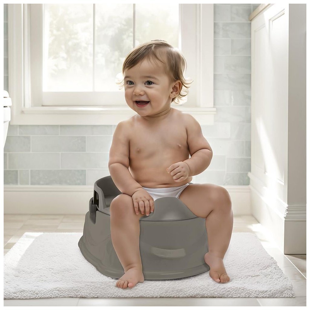 Dolu 3In1 Plaspotje Donkergrijs Toiletpotjes Joy&Bloom