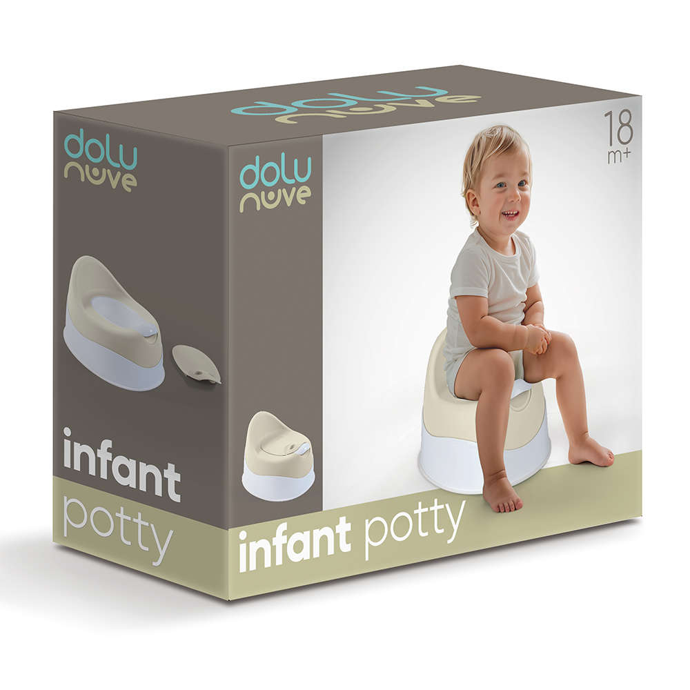 Dolu My First Wc Leerpotje Beige/Zand Toiletpotjes Joy&Bloom