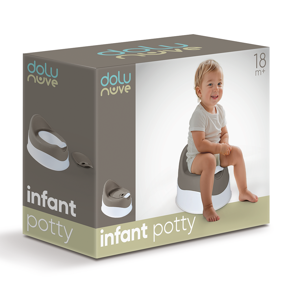 Dolu My First Wc Leerpotje Stone Gray Toiletpotjes Joy&Bloom