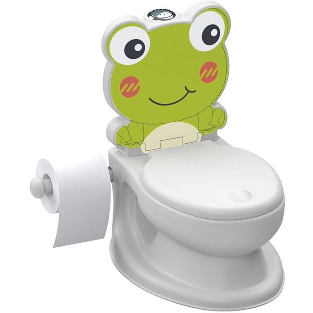 Dolu Educatief Potje Kikker + Geluid Wit/Groen