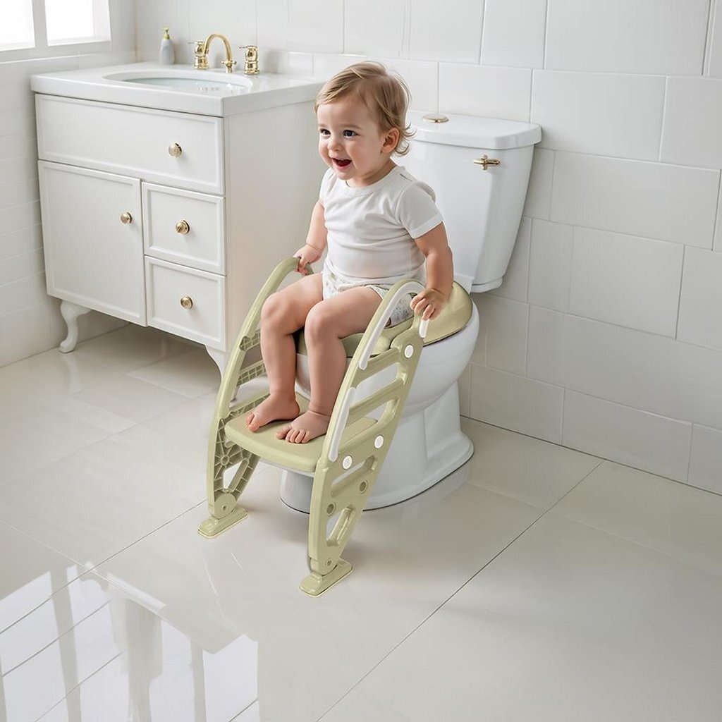 Dolu Nuve Antislip Toiletladderadapter 61X39X58 Cm Pastelgroen Toiletpotjes Joy&Bloom