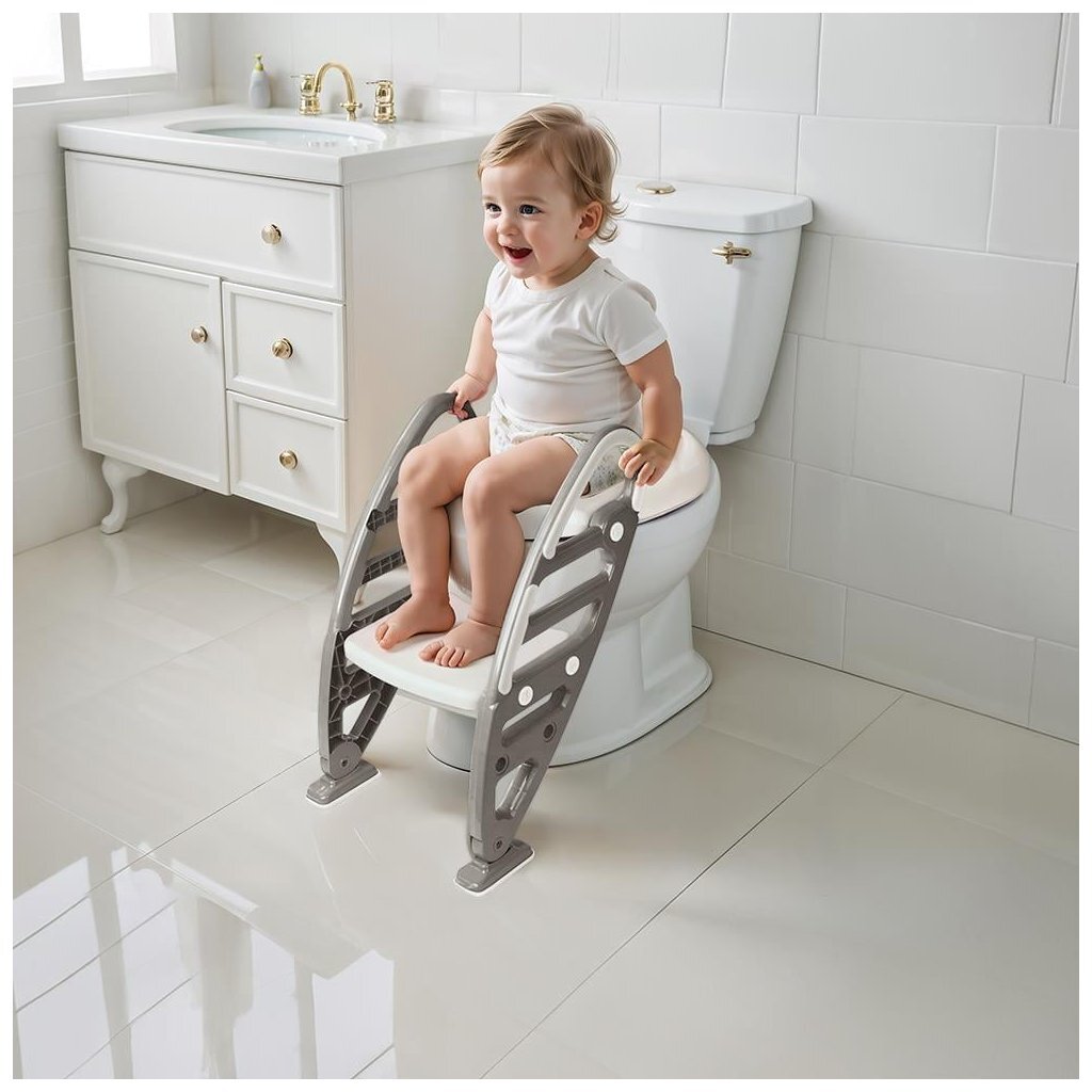Dolu Nuve Antislip Toiletladderadapter 61X39X58 Cm Steengrijs Toiletpotjes Joy&Bloom