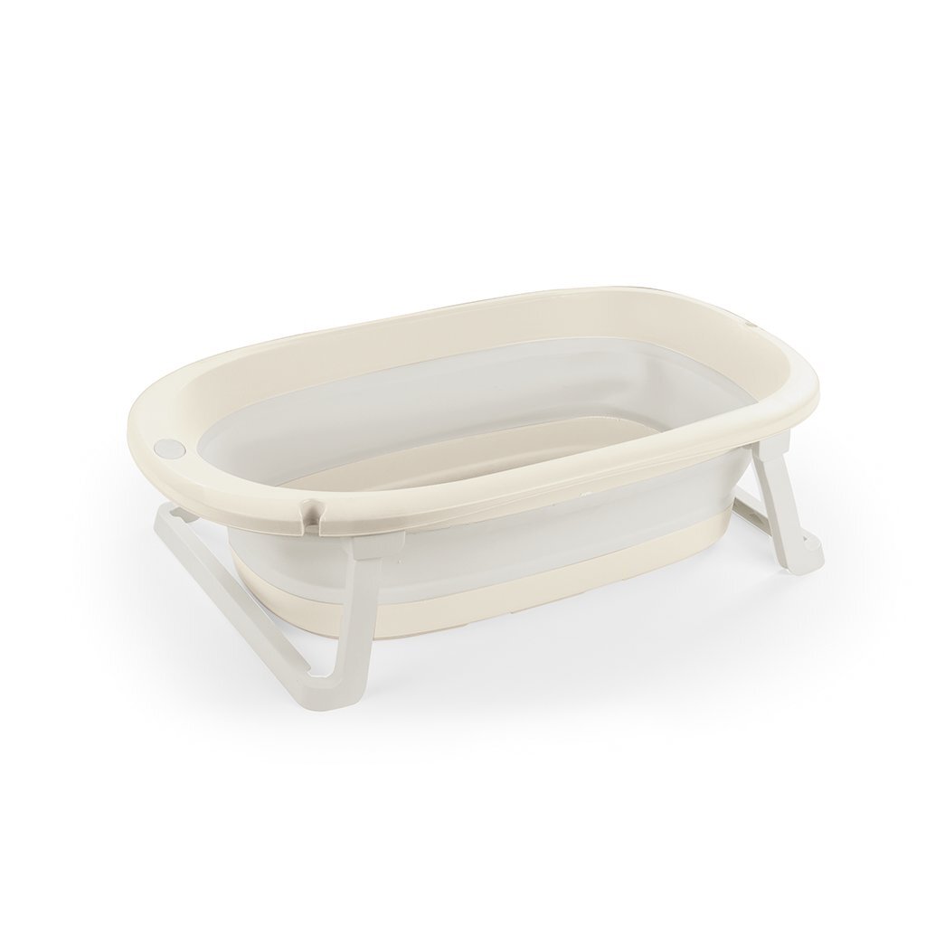 Dolu Baby Opvouwbaar Badje 75.5X46.5X20.5 Cm Beige/Wit Default Title Baby Baden Joy&Bloom