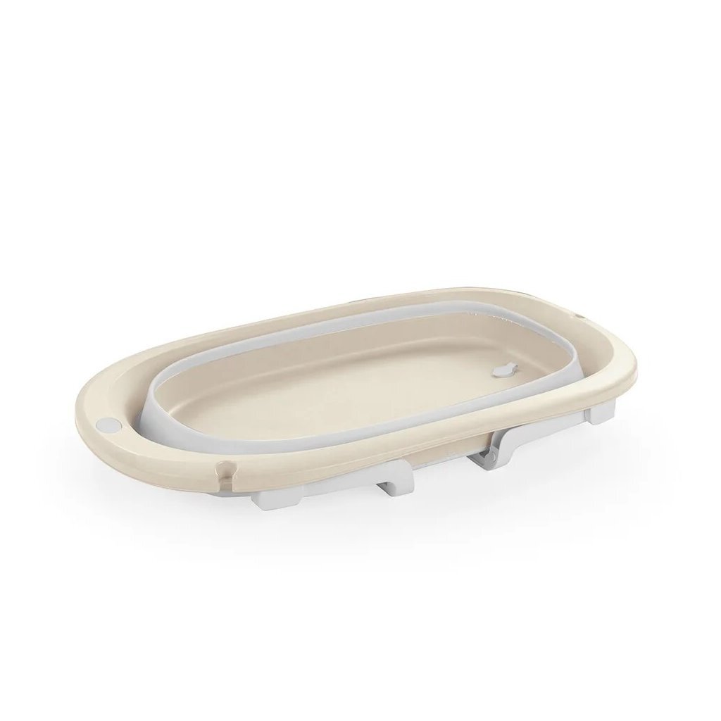 Dolu Baby Opvouwbaar Badje 75.5X46.5X20.5 Cm Beige/Wit Baby Baden Joy&Bloom