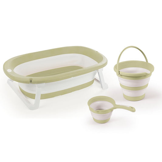 Dolu Baby Badset 3-Delig Pastelgroen/Wit Default Title Baby Baden Joy&Bloom