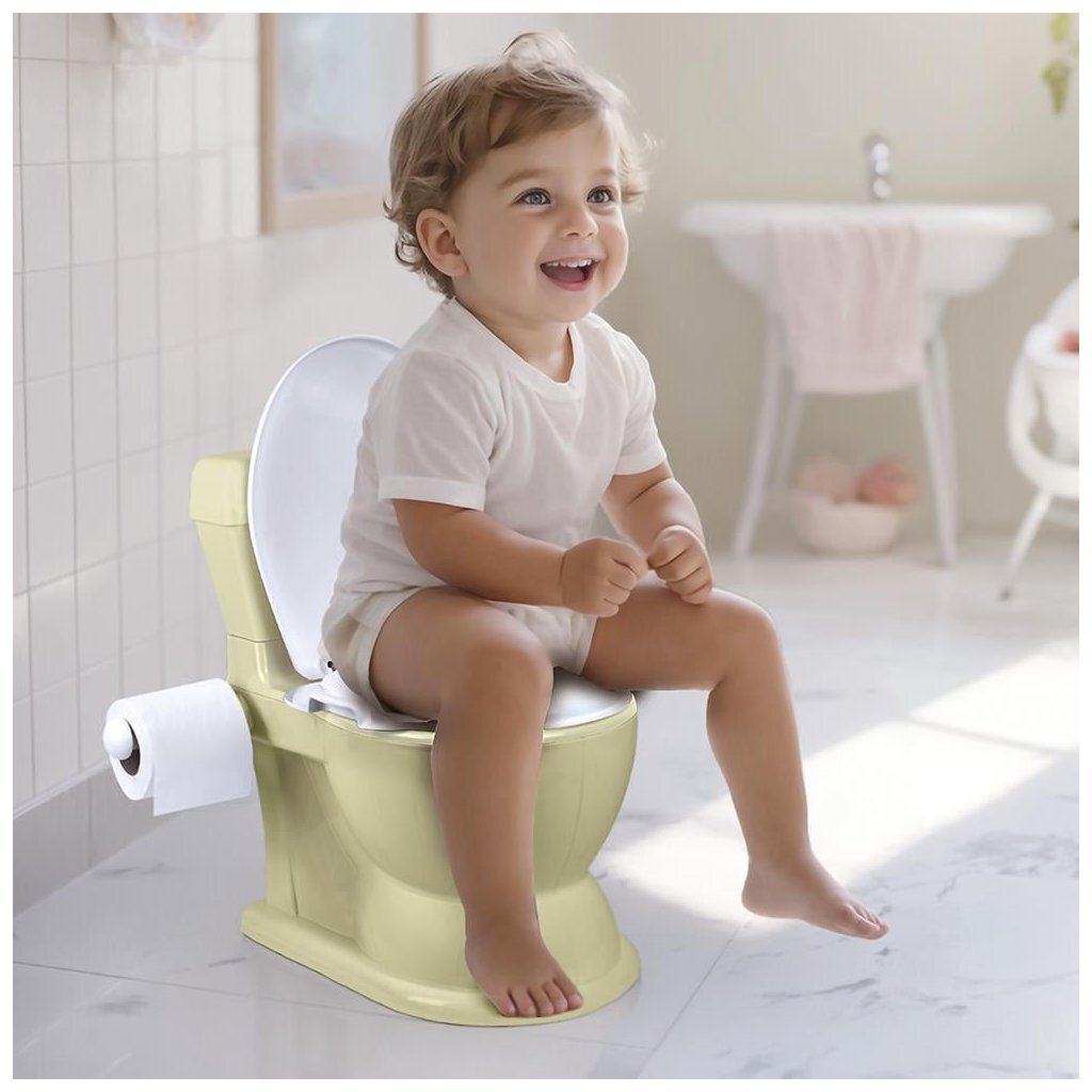 Dolu Wc Plaspotje + Licht En Geluid Pastelgroen Toiletpotjes Joy&Bloom